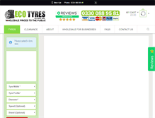 Tablet Screenshot of eco-tyres.com
